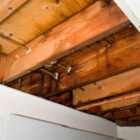 water damage basement ceiling|How to Repair a Water